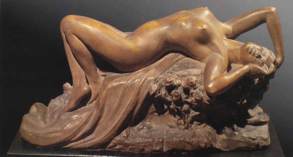 fig. 6 - Costantino Barbella - Ebbrezza - terracotta - 30 - 63 - firmata - 1912 - Italia collezione Cauli